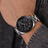 Shop Authentic Michael Kors Brecken Chronograph Black Dial Silver Steel Strap Watch For Men - MK8847 - Luxxuri