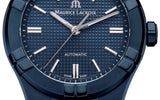  Shop Authentic Maurice Lacroix Automatic PVD Limited Edition Blue Dial Blue Silicon Strap Watch For Men - AI6007-PVC00-430-4 - Luxxuri