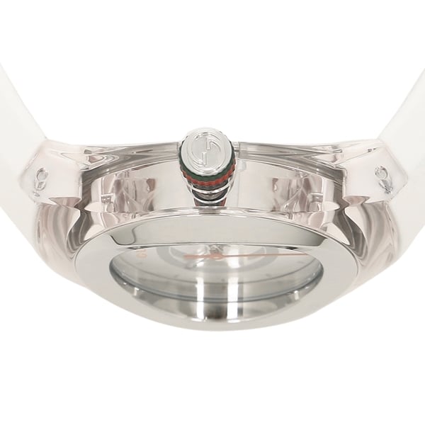 Shop Authentic Gucci Sync Quartz White Dial White Rubber Strap Unisex Watch - YA137302 - Luxxuri