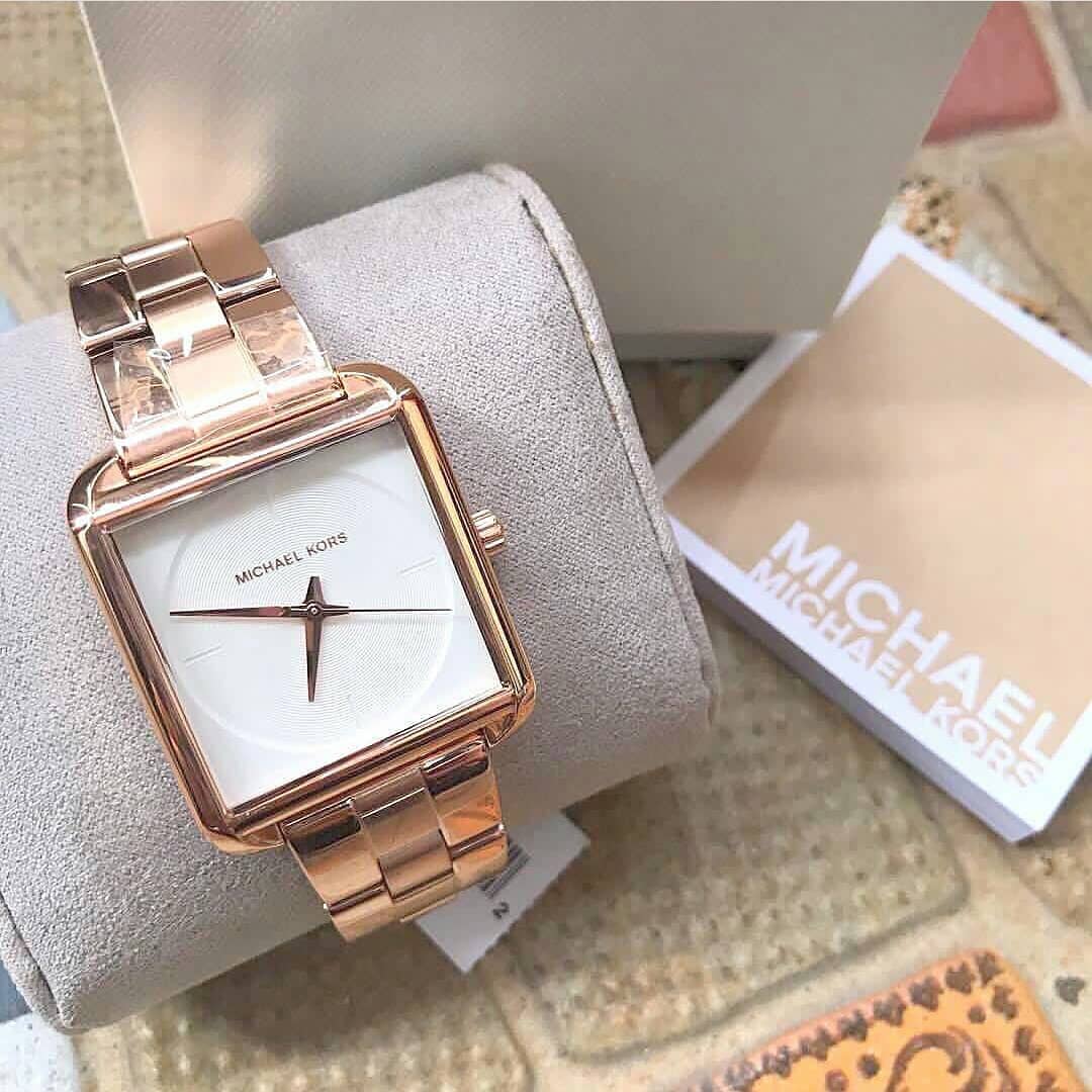  Shop Authentic Michael Kors Lake Quartz White Dial Rose Gold Steel Strap Watch For Women - MK3645 - Luxxuri
