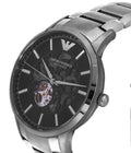  Shop Authentic Emporio Armani Meccanico Automatic Black Dial Silver Steel Strap Watch For Men - AR60055 - Luxxuri