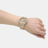 Shop Authentic Guess Moonlight Multi Function Diamonds Gold Dial Gold Steel Strap Watch for Women - GW0320L2 - Luxxuri