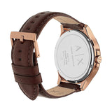  Shop Authentic Armani Exchange Hampton Chronograph Blue Dial Brown Leather Strap Watch For Men - AX2172 - Luxxuri