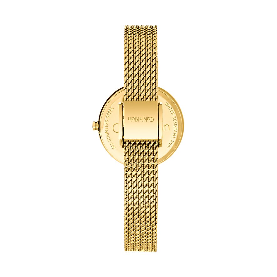  Shop Authentic Calvin Klein Authentic White Dial Rose Gold Mesh Bracelet Watch for Women - K8G23526 - Luxxuri
