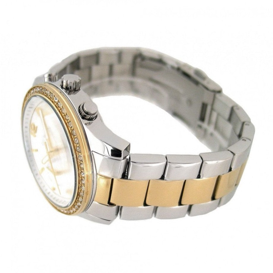  Shop Authentic Guess Mini Spectrum Analog Silver Dial Two Tone Steel Strap Watch For Women - W0122L2 - Luxxuri