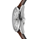 Shop Authentic Tag Heuer Carrera Day Date Silver Dial Brown Leather Strap Watch for Men - WBN2011.FC6484 - Luxxuri