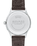  Shop Authentic Movado Heritage Moonphase Blue Dial Brown Leather Strap Watch For Women - 3650009 - Luxxuri