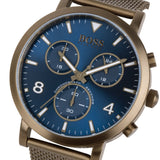  Shop Authentic Hugo Boss Spirit Blue Dial Grey Mesh Bracelet Watch for Men - 1513693 - Luxxuri