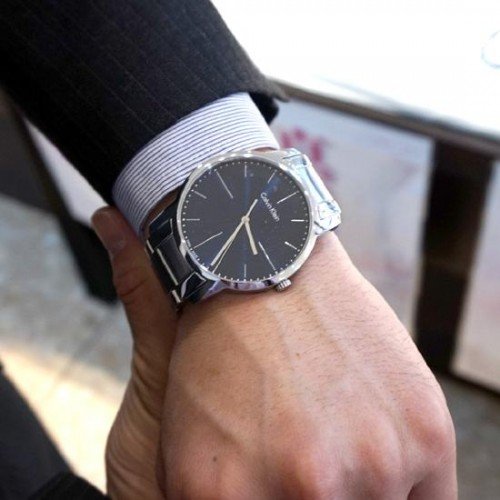  Shop Authentic Calvin Klein City Black Dial Silver Steel Strap Watch for Men - K2G2G14C - Luxxuri