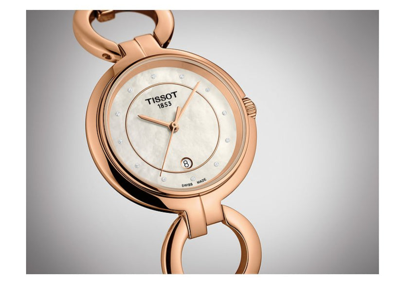  Shop Authentic Tissot T Lady Flamingo Mother of Pearl Dial Rose Gold Steel Strap Watch for Women - T094.210.33.116.01 - Luxxuri