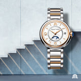  Shop Authentic Maurice Lacroix Fiaba Moonphase Mother of Pearl Dial Two Tone Steel Strap Watch for Women - FA1084-PVP13-150-1 - Luxxuri