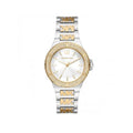  Shop Authentic Michael Kors Lennox Three Hand Silver Dial Two Tone Steel Strap Watch For Women - MK7338 - Luxxuri