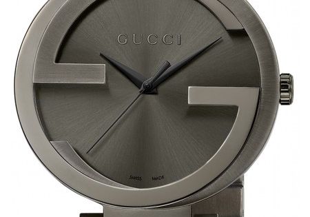  Shop Authentic Gucci G Interlocking Quartz Grey Dial Grey Steel Strap Watch For Men - YA133210 - Luxxuri