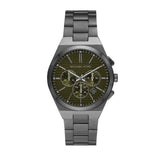  Shop Authentic Michael Kors Lennox Chronograph Black Dial Grey Steel Strap Watch For Men - MK9118 - Luxxuri