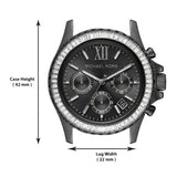  Shop Authentic Michael Kors Everest Chronograph Black Dial Grey Steel Strap Watch For Women - MK6974 - Luxxuri