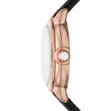 Shop Authentic Emporio Armani Mia Three Hand Crystals Silver Dial Black Leather Strap Watch For Women - AR11631 - Luxxuri