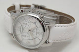  Shop Authentic Tissot Dressport Chronograph Mother of Pearl Dial White Leather Strap Watch for Women - T050.217.17.117.00 - Luxxuri