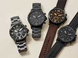  Shop Authentic Fossil Nate Chronograph Grey Dial Brown Leather Strap Watch for Men - JR1424 - Luxxuri