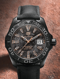  Shop Authentic Tag Heuer Aquaracer Calibre 5 Black NATO Strap Carbon Dial Watch for Men - WBD218A.FC6445 - Luxxuri