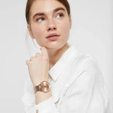  Shop Authentic Michael Kors Mini Jayne Crystals Rose Gold Dial Rose Gold Mesh Strap Watch for Women - MK7122 - Luxxuri