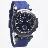  Shop Authentic Tissot T Race Chronograph Blue Dial Blue Silicone Strap Watch For Men - T115.417.37.041.00 - Luxxuri