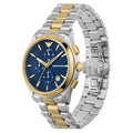  Shop Authentic Emporio Armani Paolo Chronograph Blue Dial Two Tone Steel Strap Watch For Men - AR11579 - Luxxuri