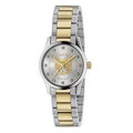  Shop Authentic Gucci G Timeless Quartz Diamonds Silver Dial Two Tone Steel Strap Watch For Women - YA1265016 - Luxxuri