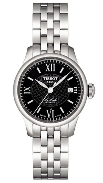  Shop Authentic Tissot Le Locle Automatic Small Lady Black Dial Silver Steel Strap Watch For Women - T41.1.183.53 - Luxxuri
