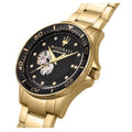  Shop Authentic Maserati SFIDA Black Dial Yellow Gold Toned Stainless Steel Watch For Men - R8823140003 - Luxxuri