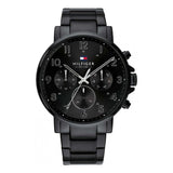  Shop Authentic Tommy Hilfiger Daniel Black Dial Black Steel Strap Watch for Men - 1710383 - Luxxuri