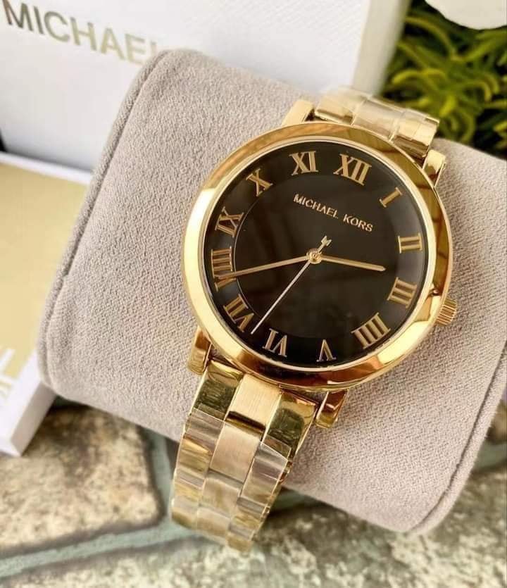  Shop Authentic Michael Kors Noire Black Dial Rose Gold Steel Strap Watch for Women - MK3585 - Luxxuri