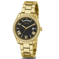  Shop Authentic Guess Luna Diamonds Black Dial Gold Steel Strap Watch for Women - GW0307L2 - Luxxuri