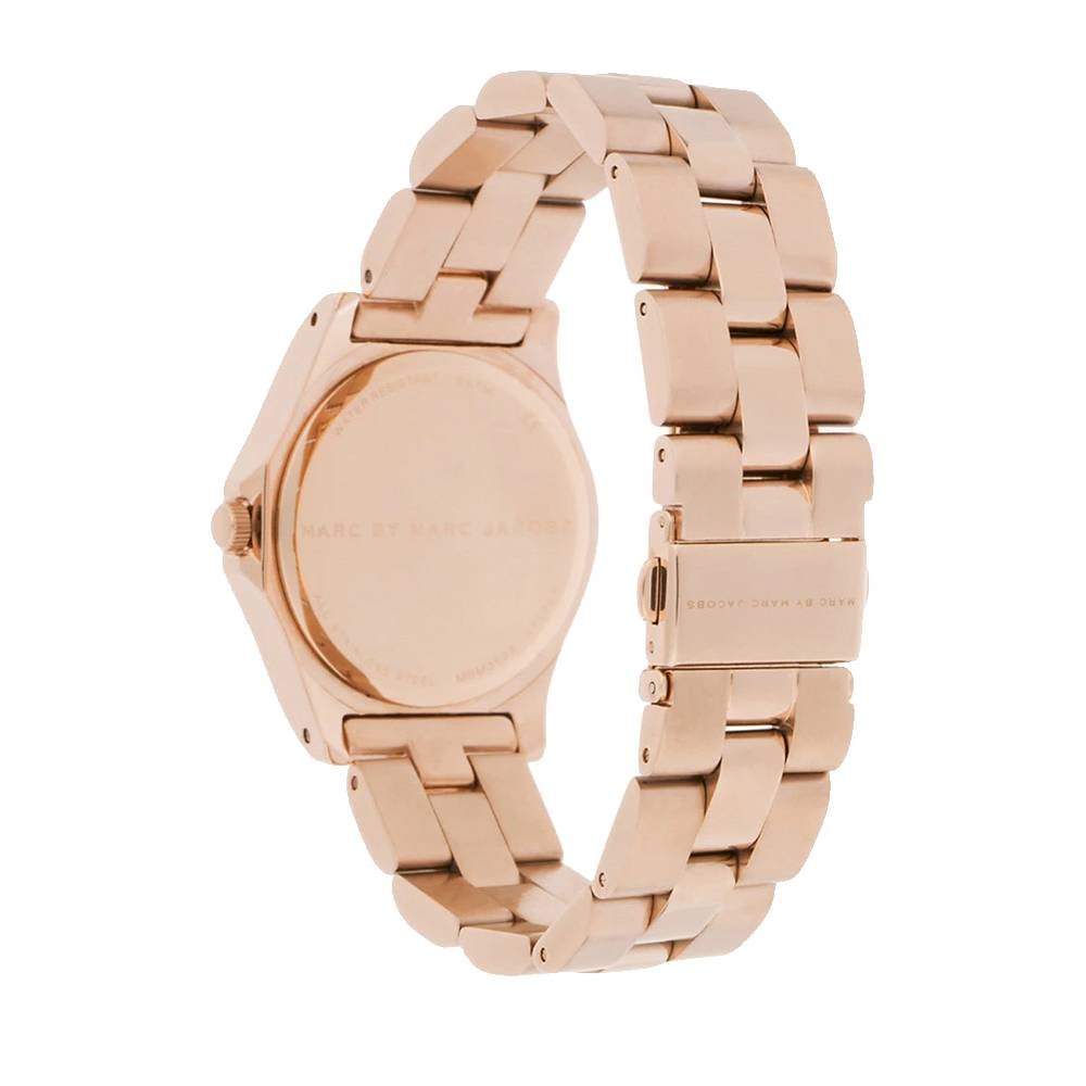 Marc Jacobs Blade Rose Gold Dial Rose Gold Steel Strap Watch for Women - MBM3127
