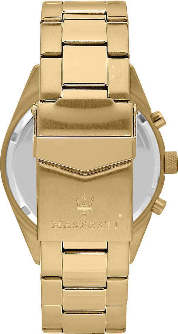  Shop Authentic Maserati Competizione Chronograph Blue Dial Gold Steel Strap Watch For Men - R8853100026 - Luxxuri