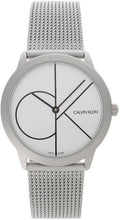  Shop Authentic Calvin Klein Minimal White Dial Silver Mesh Bracelet Watch for Women - K3M5215X - Luxxuri