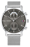  Shop Authentic Tommy Hilfiger Kane Black Dial Silver Mesh Bracelet Watch for Men - 1710402 - Luxxuri