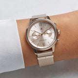  Shop Authentic Tommy Hilfiger Blake Quartz Gold Dial Gold Mesh Bracelet Watch for Women - 1782303 - Luxxuri
