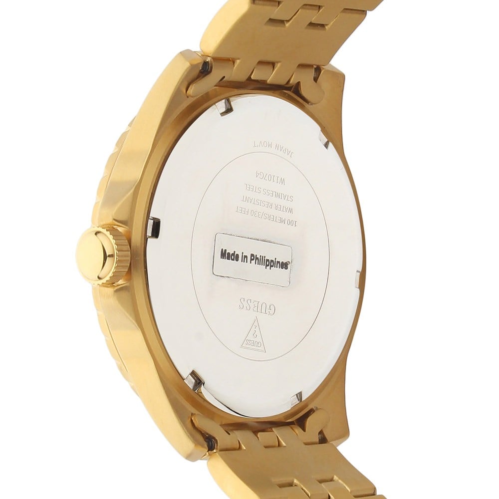  Shop Authentic Guess Odyssey Multifunction Black Dial Gold Steel Strap Watch For Men - W1107G4 - Luxxuri