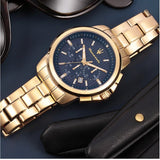  Shop Authentic Maserati Successo Chronograph Blue Dial Gold Steel Strap Watch For Men - R8873621021 - Luxxuri