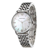  Shop Authentic Emporio Armani Classic Quartz Mother of Pearl Dial Silver Steel Strap Watch For Women - AR1602 - Luxxuri