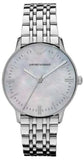  Shop Authentic Emporio Armani Classic Quartz Mother of Pearl Dial Silver Steel Strap Watch For Women - AR1602 - Luxxuri