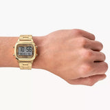  Shop Authentic Fossil Retro Digital Gold Dial Gold Steel Strap Watch for Men - FS5843 - Luxxuri