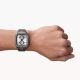  Shop Authentic Fossil Inscription Multifunction Silver Dial Grey Steel Strap Watch for Men - BQ2657 - Luxxuri