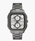 Shop Authentic Fossil Inscription Multifunction Silver Dial Grey Steel Strap Watch for Men - BQ2657 - Luxxuri