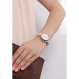  Shop Authentic Fossil Boyfriend White Dial Beige Leather Strap Watch for Women - ES3811 - Luxxuri