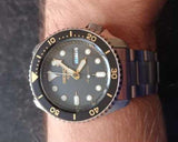  Shop Authentic Seiko 5 Sports Automatic Black Dial Silver Steel Strap Watch For Men - SRPD57K1 - Luxxuri