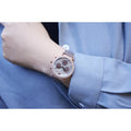  Shop Authentic Swarovski Passage Chrono Grey Dial Grey Leather Strap Watch for Women - 5580348 - Luxxuri