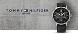  Shop Authentic Tommy Hilfiger Kyle Quartz Black Dial Black Leather Strap Watch for Men - 1791630 - Luxxuri