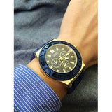  Shop Authentic Guess Force Blue & Rose Gold Dial Blue Silicone Strap Watch For Men - W0674G2 - Luxxuri