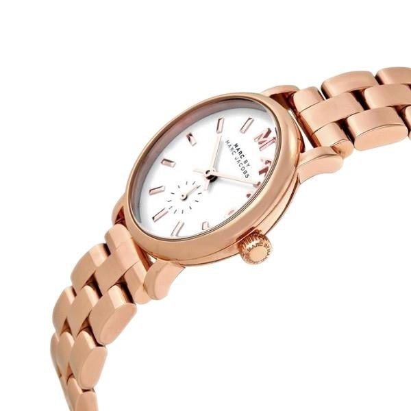  Shop Authentic Marc Jacobs Baker White Dial Rose Gold Steel Strap Watch for Women - MBM3248 - Luxxuri